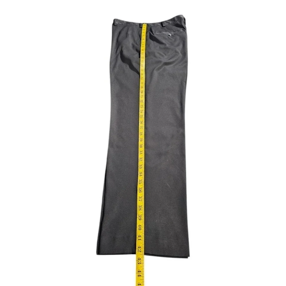 BCG Dress Pants‎ Mens 36x30 Black Excellent Stretch Flat Front Trousers